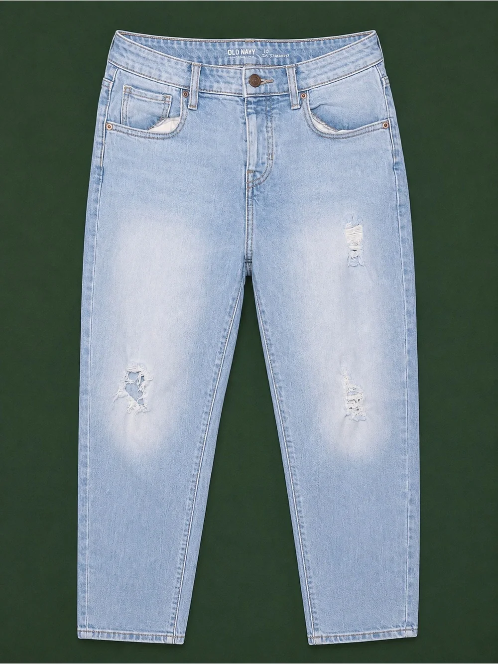 Old Navy Kids Size 14 O.G. Straight Distressed Jeans